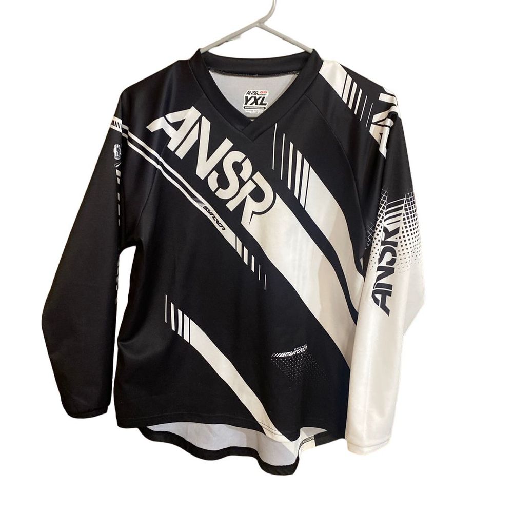 Answer Racing Syncron Jersey Motocross Black/White YXL